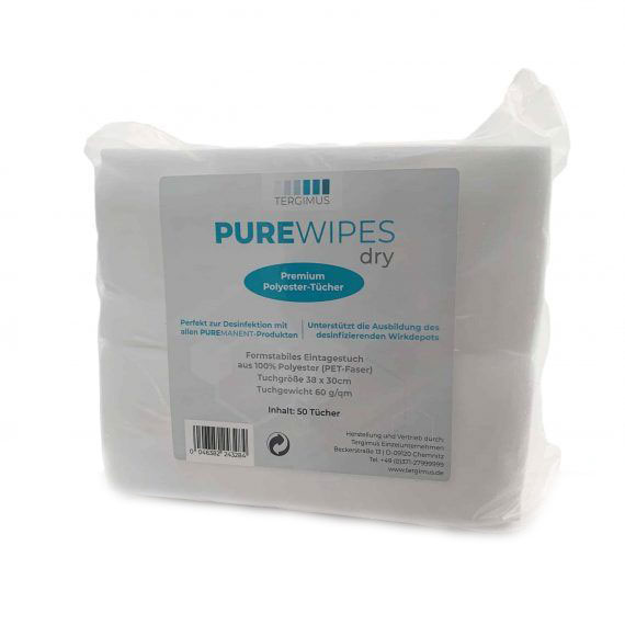 PUREMANENT Polyester Tücher (Dry Wipes)